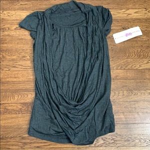 Rushe neckline top